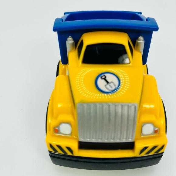 MEGA Bloks Tiny N Tuff Dump Truck Construction Vehicle Building Toy Yellow Blue - Picture 2 of 7